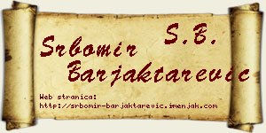 Srbomir Barjaktarević vizit kartica